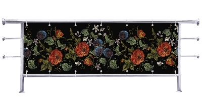 Osłona na balkon Ilustracja polnych kwiatów