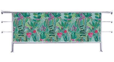 Osłona balkonu Zielone kwiaty polne