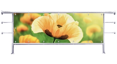 Osłona balkonu Oświetlony kwiatek