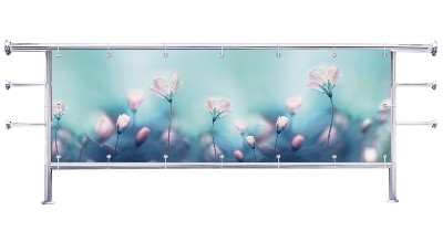 Osłona balkonu Delikatne kwiatki