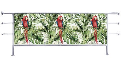Osłona na balkon Papugi w dżungli
