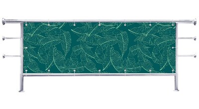 Osłona na balkon Ciemno zielone liście