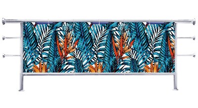 Osłona balkonowa Kolorowy wzór tropikalny