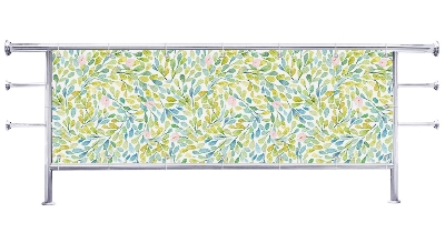 Osłona na balkon Listki w żywych kolorach