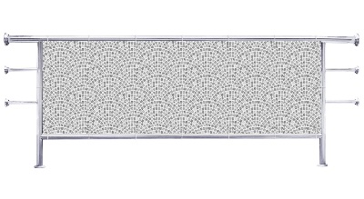 Osłona na balkon Drobna mozaika