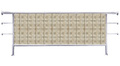 Osłona balkonu Płytki kafelki jasne