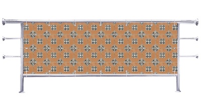 Osłona balkonu Kafelki pomarańczowe