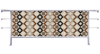 Osłona balkonowa na metry Wzór kafelki nowoczesne