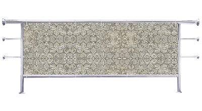 Osłona na balkon Abstrakcja szara