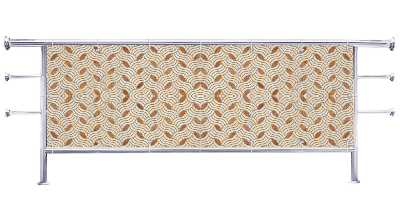 Osłona na barierkę balkonu Mozaika wzór przestrzenny