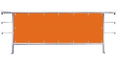 Osłona na balkon Kolor oranżowy