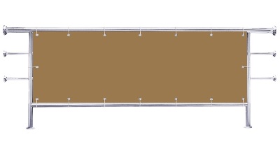 Osłona balkonowa Brąz