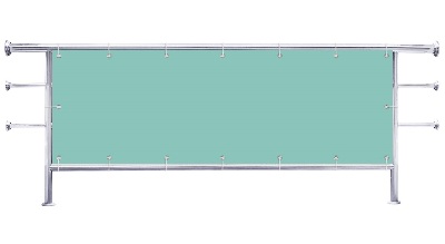 Osłona balkonowa na wymiar Kolor miętowy