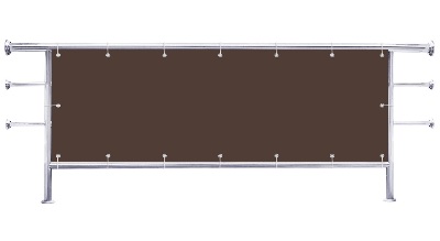 Osłona na barierkę balkonu Kolor brązowy