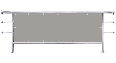 Osłona balkonowa Kolor jasnoszary