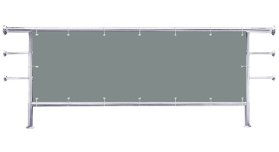 Osłona balkonowa Szary