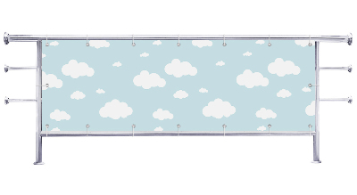 Osłona balkonowa Ilustracja chmur