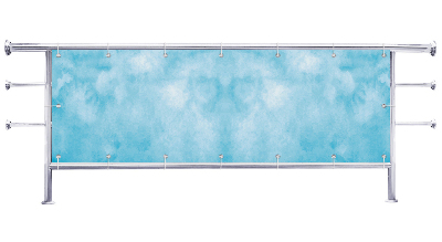 Osłona balkonowa Niebieskie chmurzaste niebo