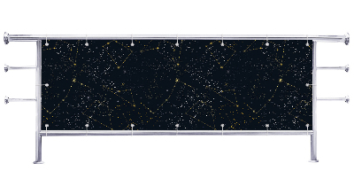 Osłona na balkon Kosmos gwiazdy