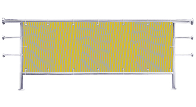 Osłona na barierkę balkonu Żółte kreski