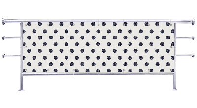 Osłona balkonowa na metry Abstrakcja w groszki