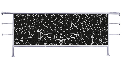 Osłona na balkon Wzór nierówne linie