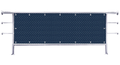 Osłona na balkon Wzór w kropki ciemne tło