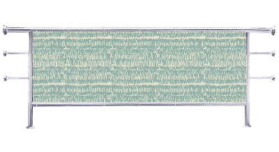 Osłona na balkon Falowane linie jasne tło