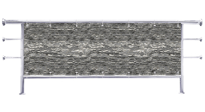 Osłona na balkon Falowane ciemne linie