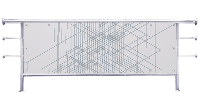 Osłona na balkon Wzory kreski