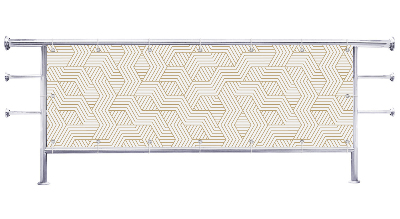 Osłona na balkon Jasna abstrakcja przestrzenna