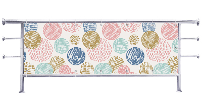 Osłona na balkon Plamki abstrakcja kolorowa