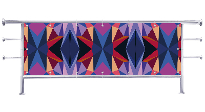 Osłona na balkon Abstrakcja 3d trójkąty