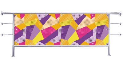 Osłona na balkon Kolorowe bryły