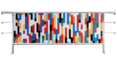 Osłona na balkon Kolorowe klocki