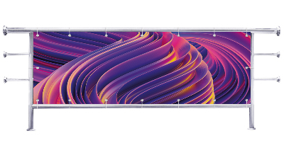 Osłona na balkon Fioletowa abstrakcja