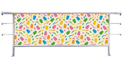 Osłona balkonu Kolorowe żelki