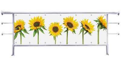 Osłona balkonu Dojrzały słonecznik