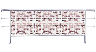 Osłona na balkon Motyw jasna struktura