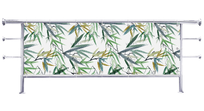 Osłona na balkon Malowane tropikalne rośliny