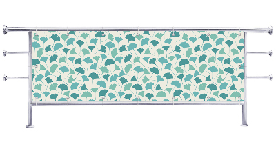 Osłona balkonowa Motyw listki zielone