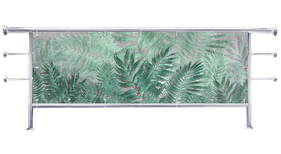 Osłona balkonowa na wymiar Cieniowane tropiki