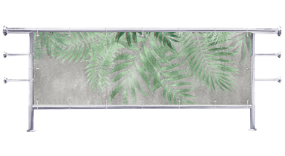 Osłona balkonowa na wymiar Rysunkowe rośliny