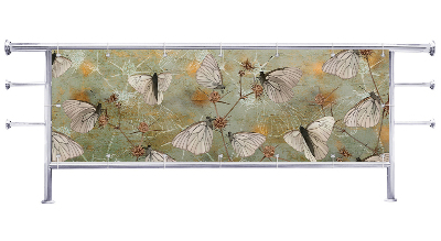 Osłona balkonowa na wymiar Motyle