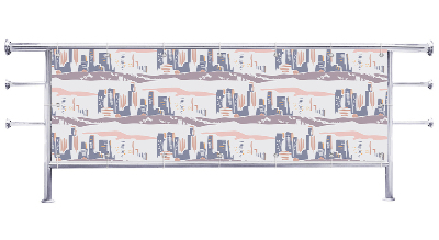 Osłona balkonu Miasto malowane