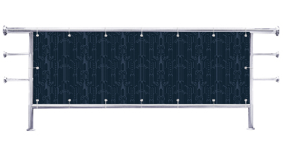 Osłona balkonu Ciemny wzór