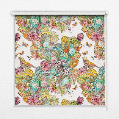 Roleta wewnętrzna na okno Barwny wzór natury