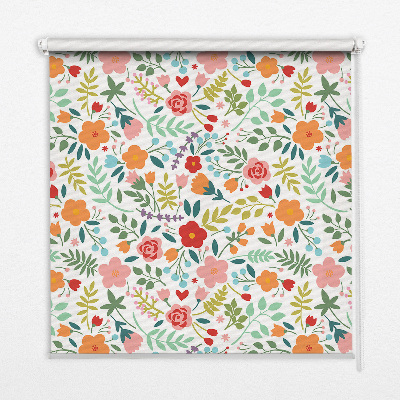 Roleta wewnętrzna na okno Kwiaty malowane