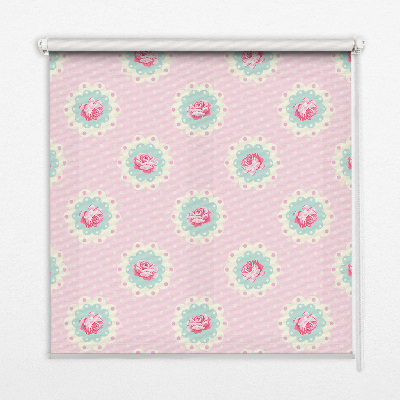 Roleta wewnętrzna na okno Kwiaty róże