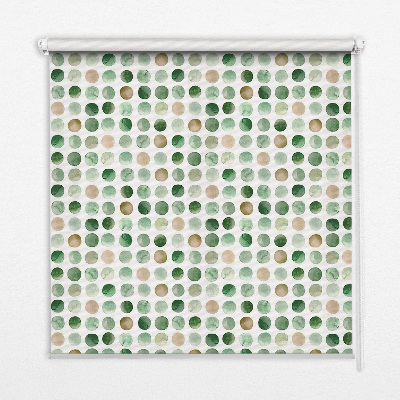 Roleta wewnętrzna na okno Zielone kręgi